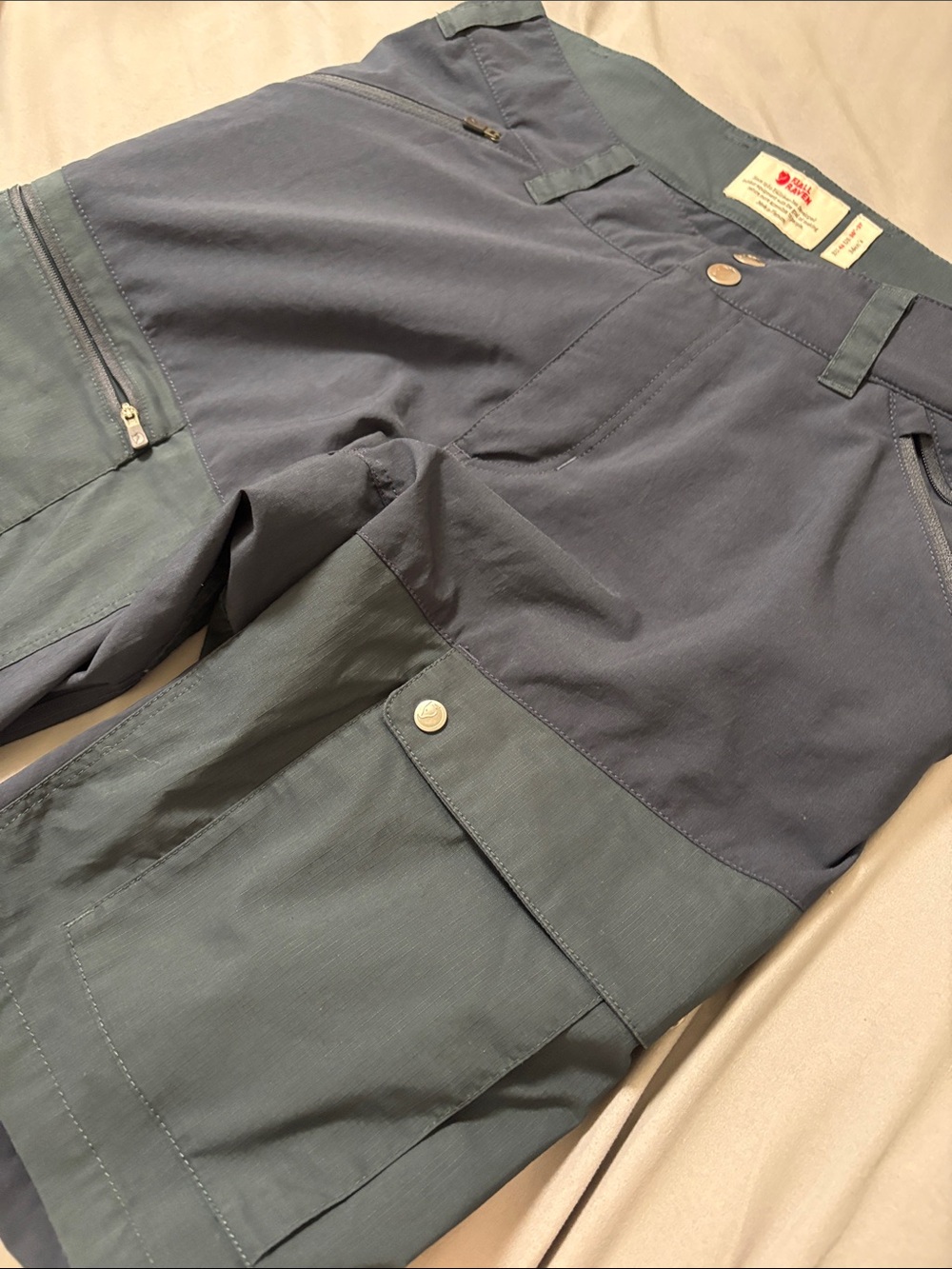 Fjallraven Navy Cargo Shorts - Picture 3 of 3